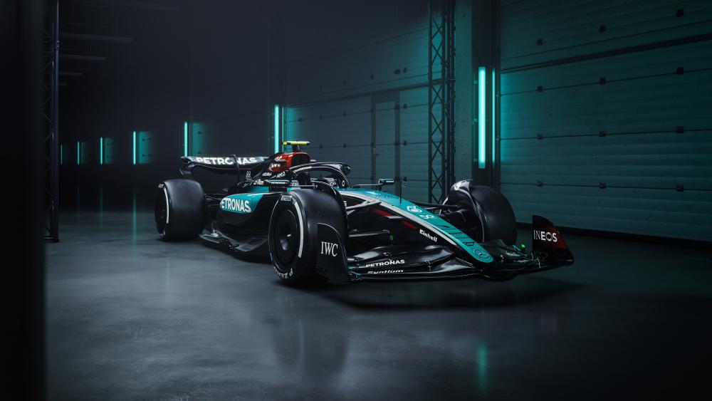 High-Speed Elegance: Mercedes AMG Formula 1 wallpaper