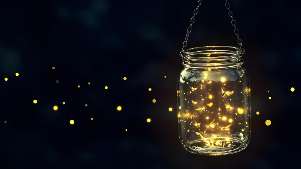 Captured Dreams in a Jar wallpaper