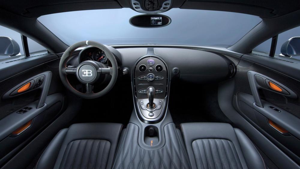 Bugatti Veyron Luxurious Interior Elegance wallpaper