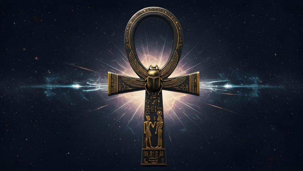 Eternal Convergence: The Cosmic Ankh wallpaper