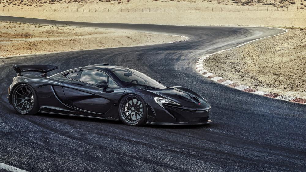 McLaren P1 on Scenic Racetrack wallpaper