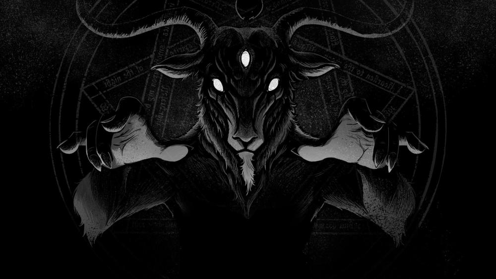 Dark goat wallpaper