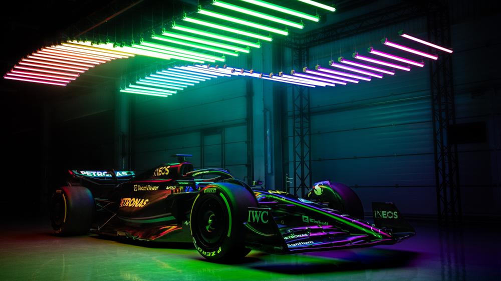 Neon Glow F1 Racing Machine wallpaper