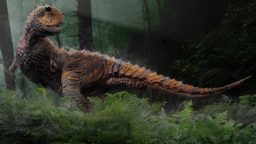 Mysterious Jungle Encounter with the Ancient Tyrannosaurus Rex wallpaper