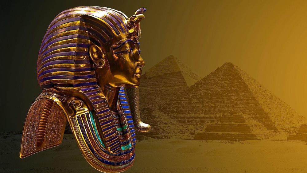 Golden Majesty of Ancient Pharaohs wallpaper