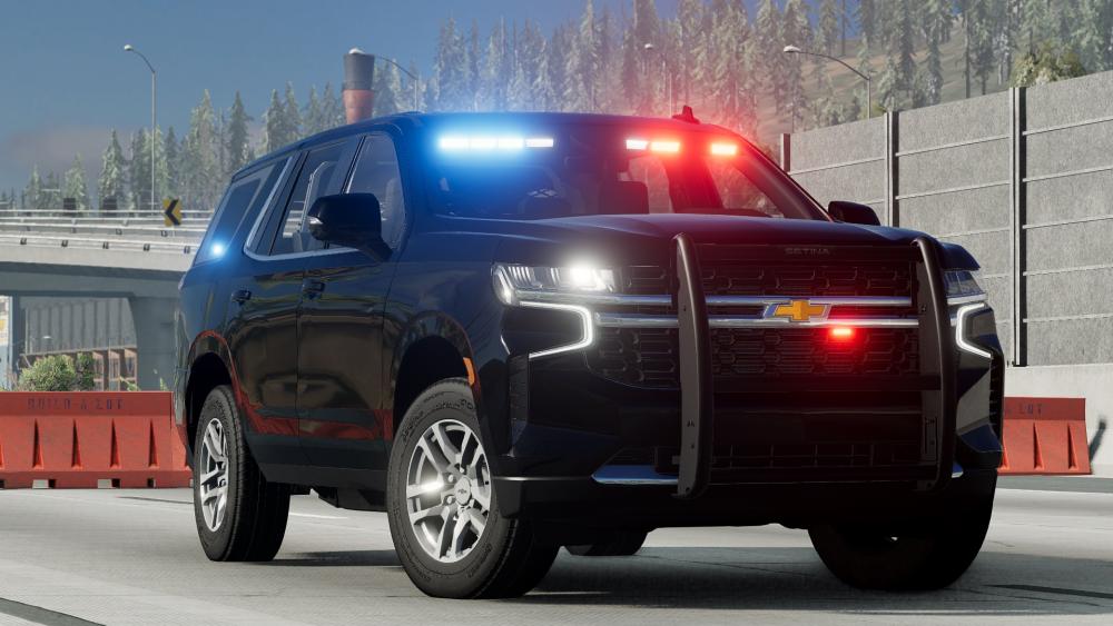 Chevrolet Tahoe Police SUV on Duty wallpaper