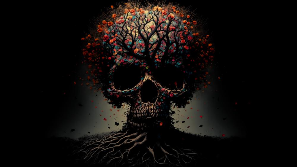 Skull of Life and Death: The Tree of Darkness wallpaper