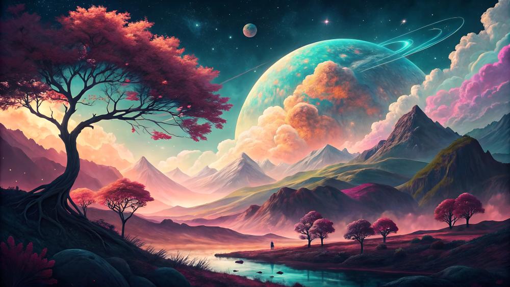 Whimsical World Beyond Dreams and Reality wallpaper