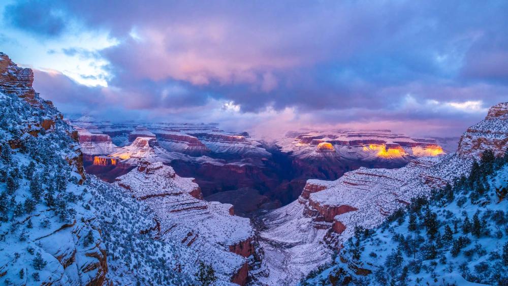 Winter Majesty at the Grand Canyon wallpaper