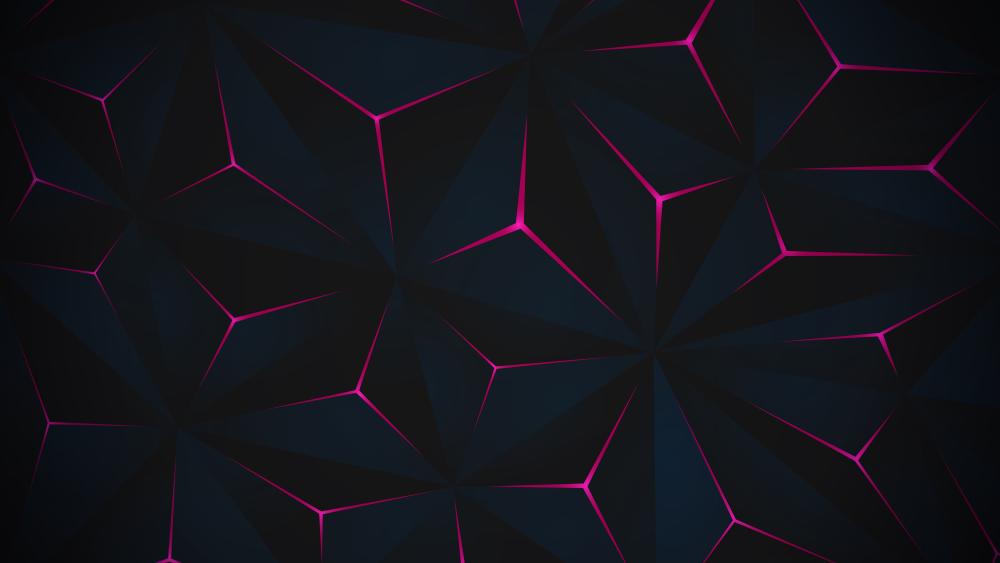 Neon Geometry in Motion wallpaper