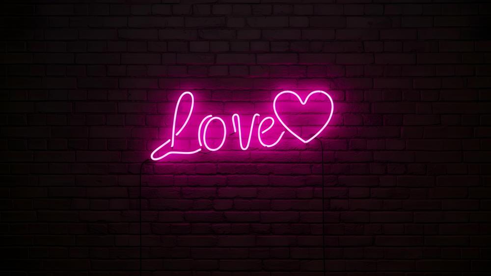 Neon Love wallpaper