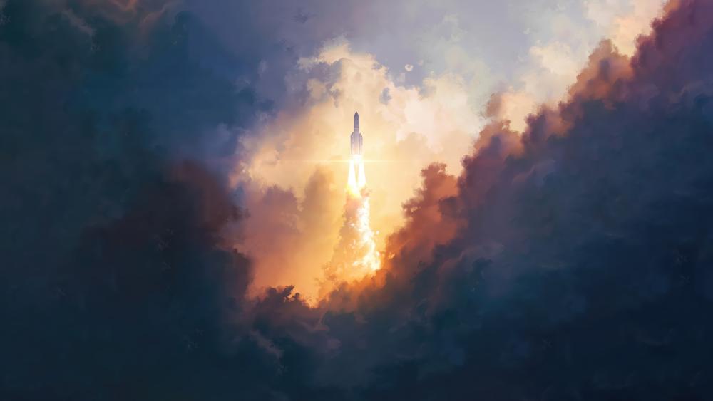 Rocketing to the Stars Aboard Ariane 5 wallpaper