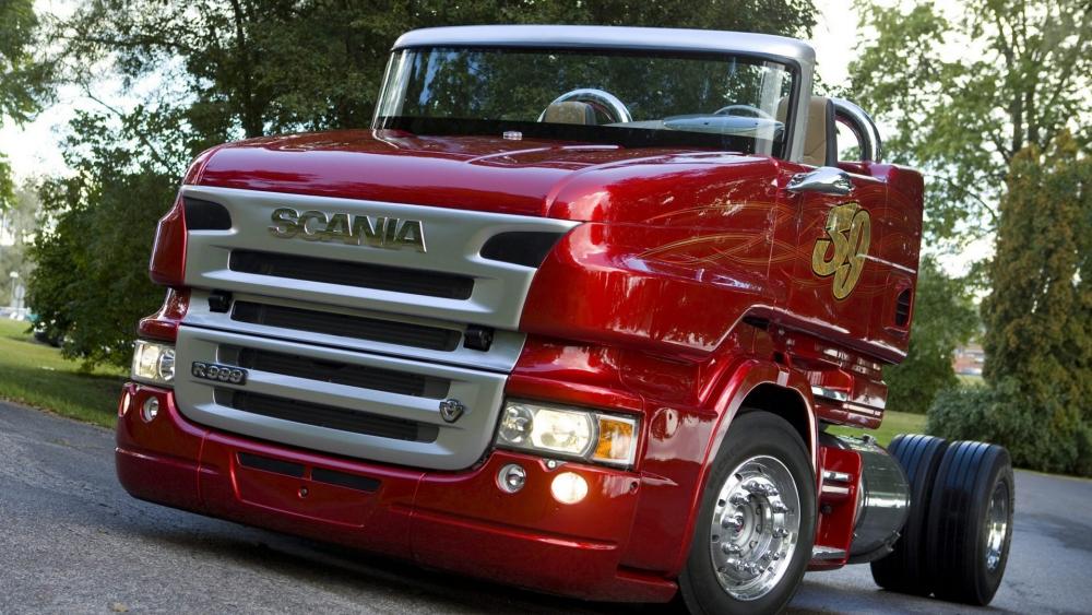 Scania Truck Power and Elegance in Motion wallpaper