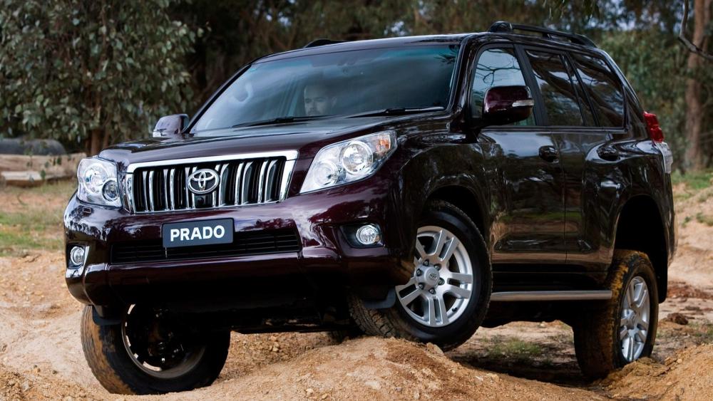 Toyota Prado in Action Off-road Adventure SUV wallpaper