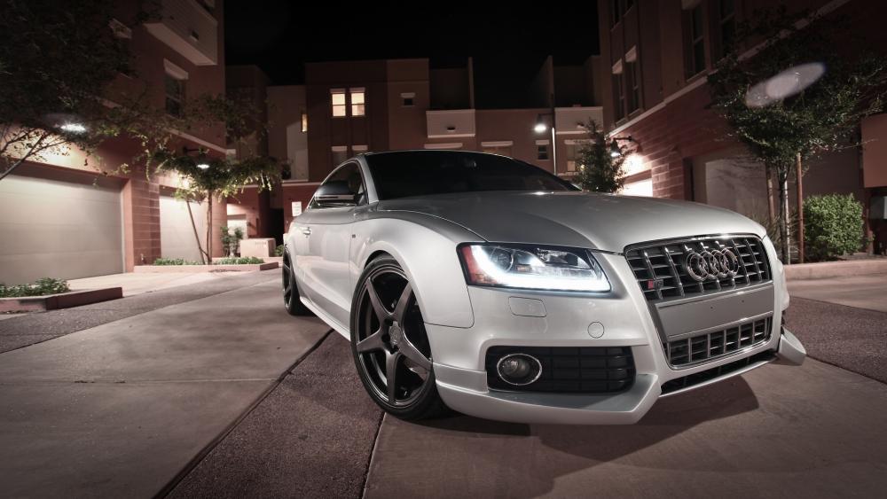 Audi S5 Elegance on Urban Streets wallpaper