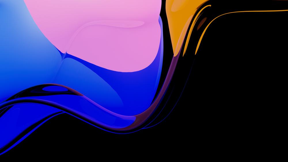 Fluid Harmony of Colors in Motion wallpaper