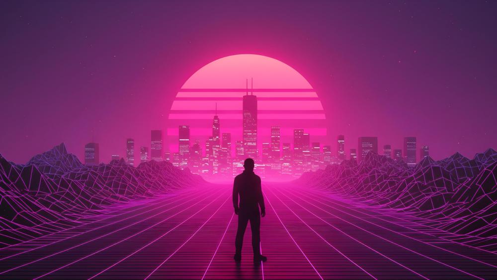 The Cyberpunk Horizon wallpaper