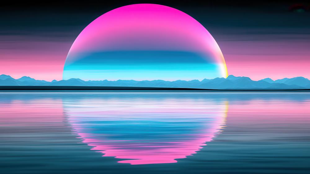 Synthwave Horizon Dreamscape wallpaper