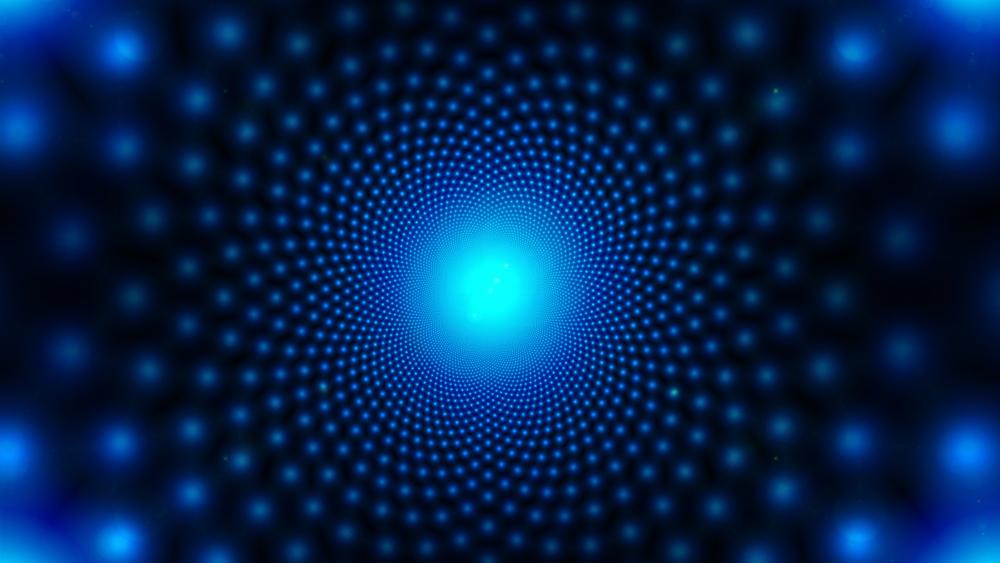 Hypnotic Blue Dot Abstraction wallpaper