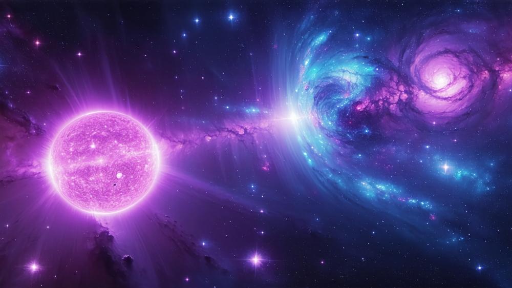 Purple Cosmos Dreamscape in 4K wallpaper