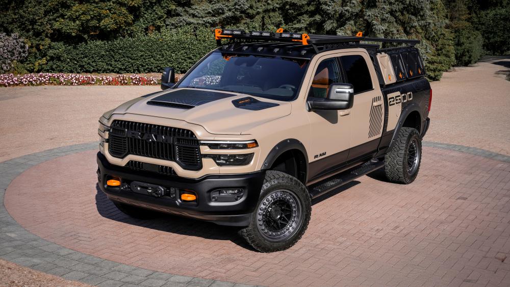 Rugged Elegance Ram Truck Adventure Companion in Style wallpaper