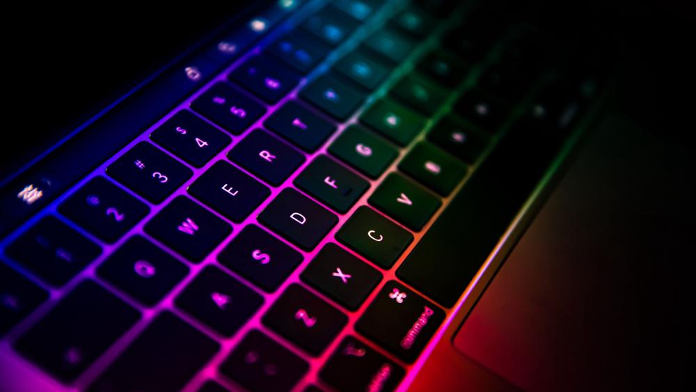 Neon Keyboard Glow in the Dark wallpaper