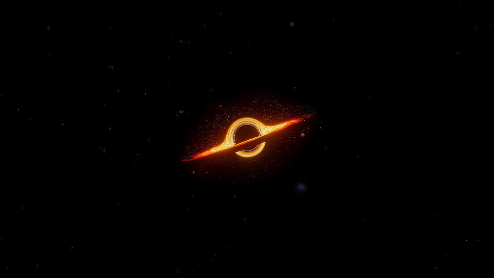 Black Hole Singularity in Stunning AI Art wallpaper