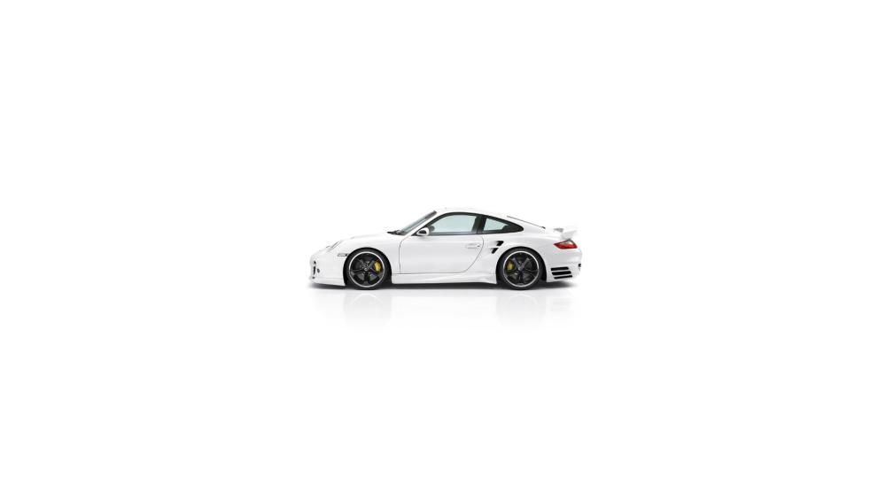 Porsche 911 Minimalist Elegance on White Background wallpaper