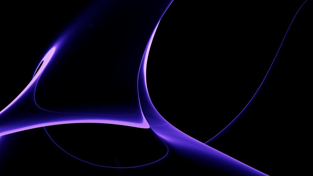 Purple Neon Elegance in the Dark wallpaper