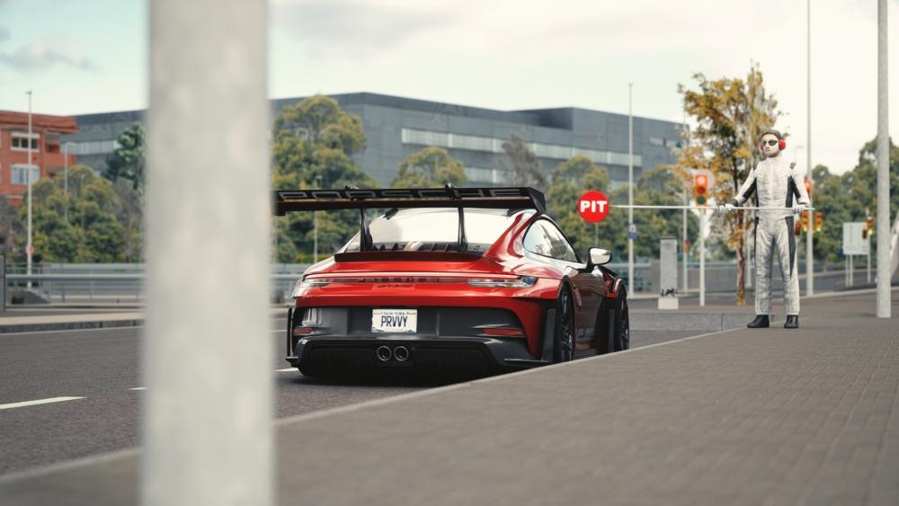 Porsche 911 Ready for the Racetrack wallpaper