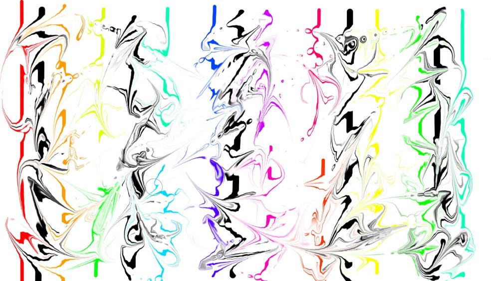Vibrant Swirls of Colorful Abstract Art wallpaper