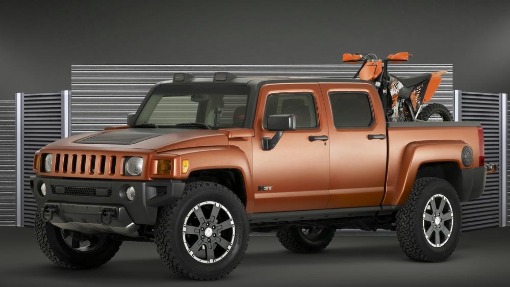 Bold Adventure with a Powerful Hummer Pickup wallpaper