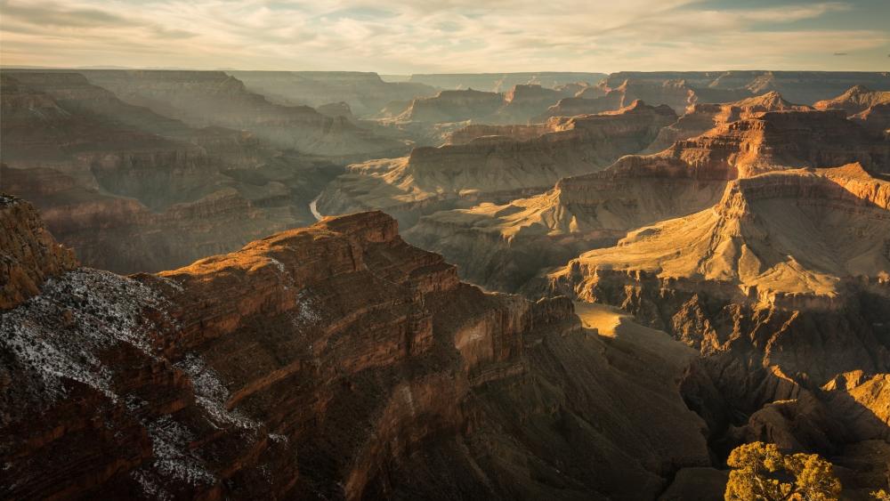 Grand Canyon's Majestic Sunset View wallpaper