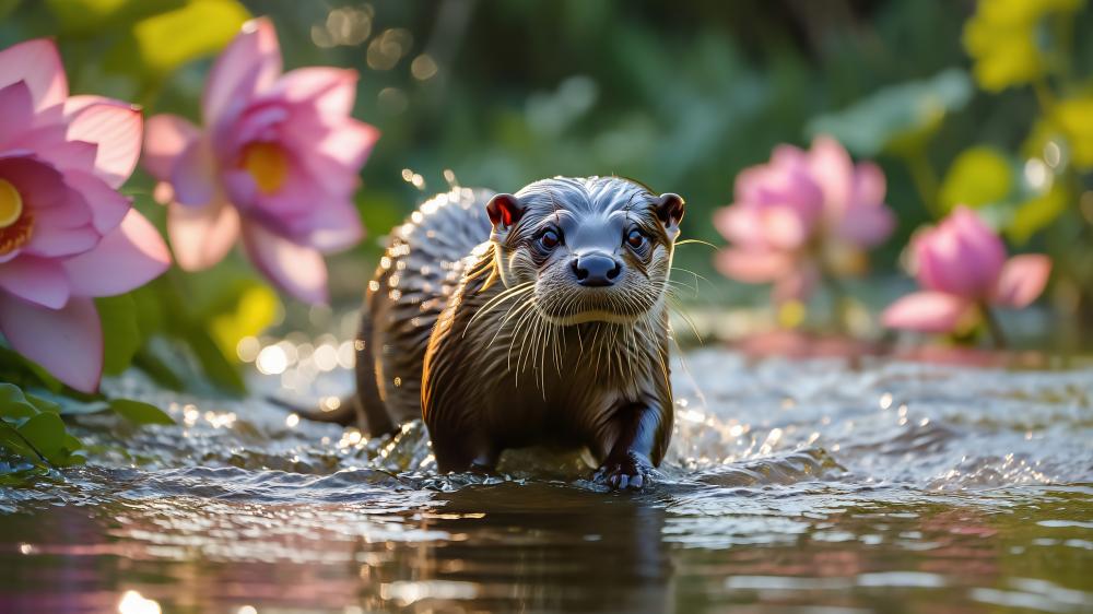 Little Otter wallpaper