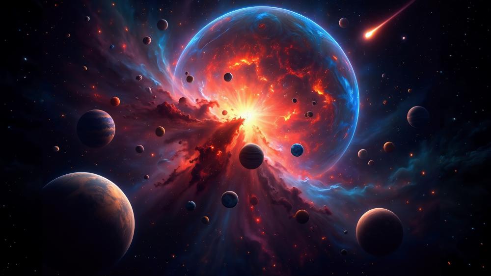 Planet Collapsing wallpaper