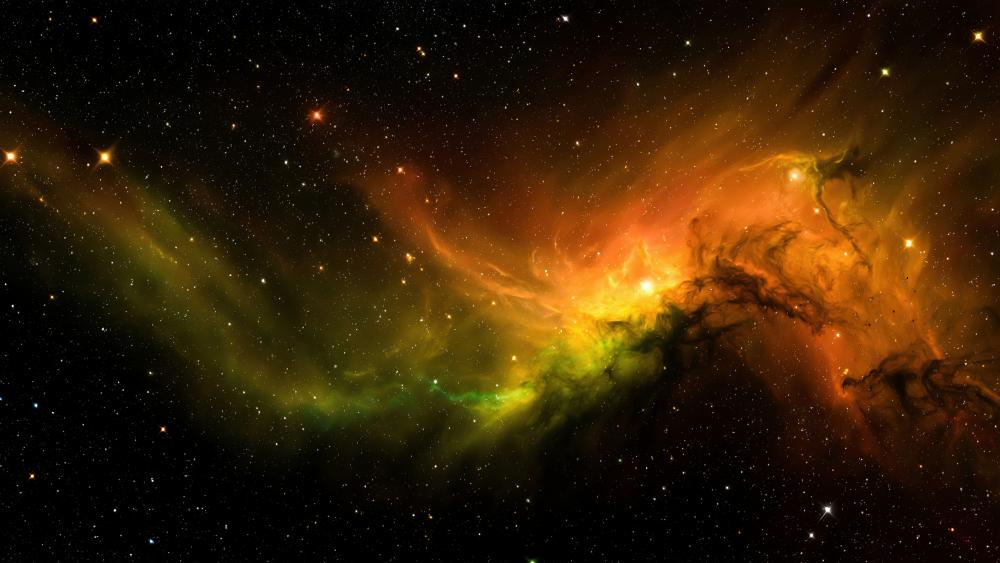 Nebula's Glow Cosmic Journey in 5k Splendor wallpaper