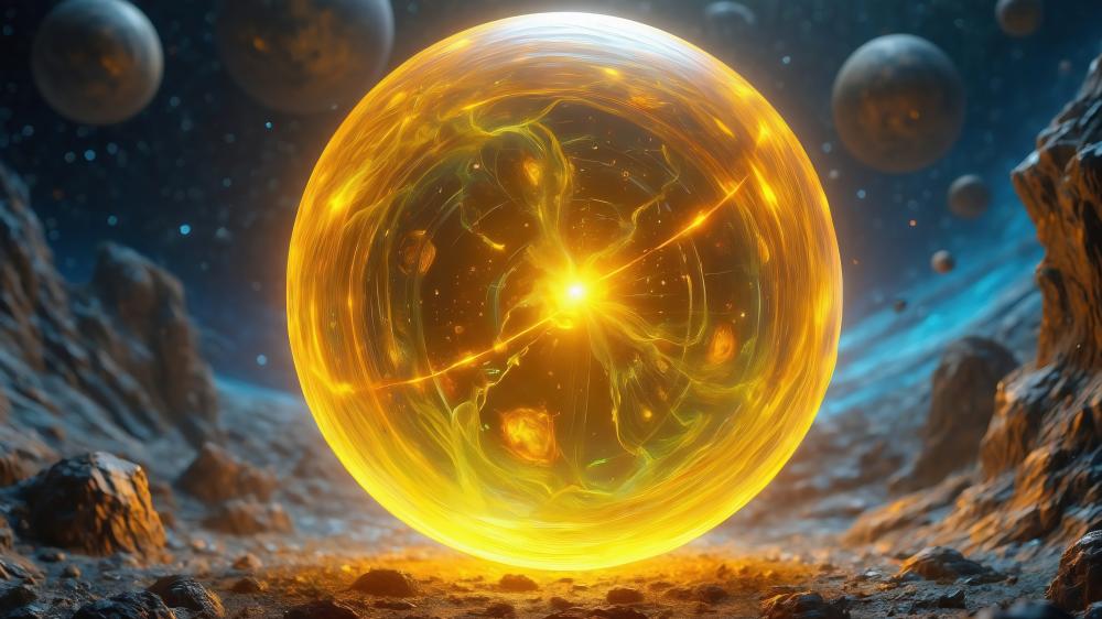 A Glass Ball In Space wallpaper