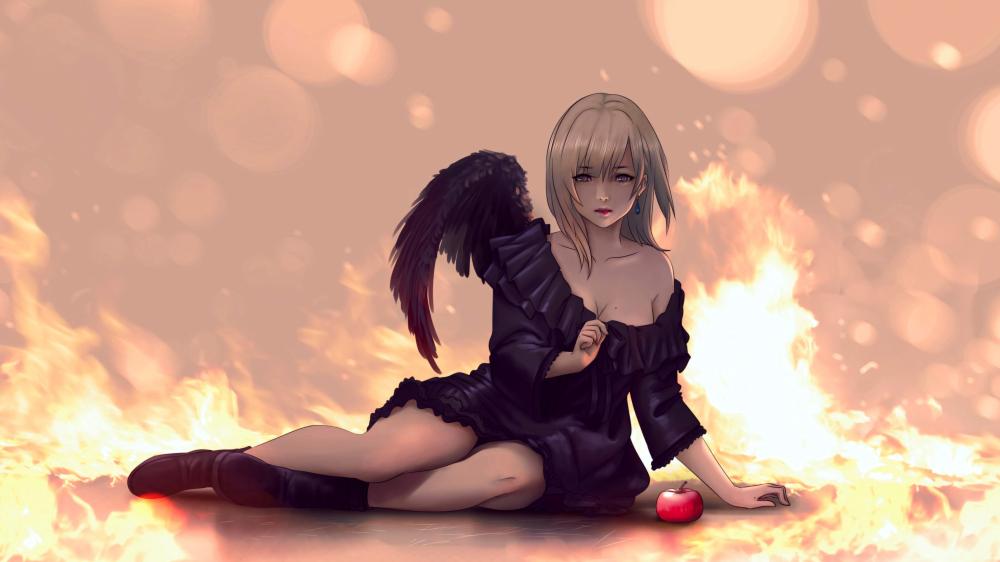 Angel in Flames Artistry wallpaper
