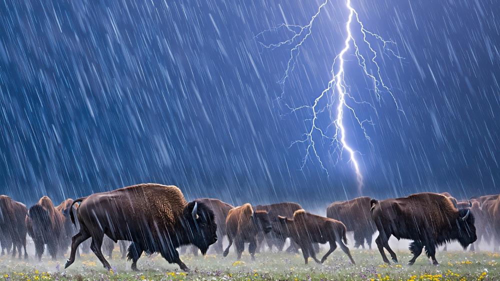 Buffalo Storm wallpaper