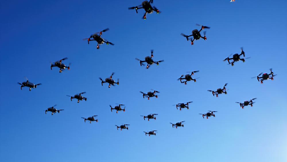 Drones In Formation wallpaper