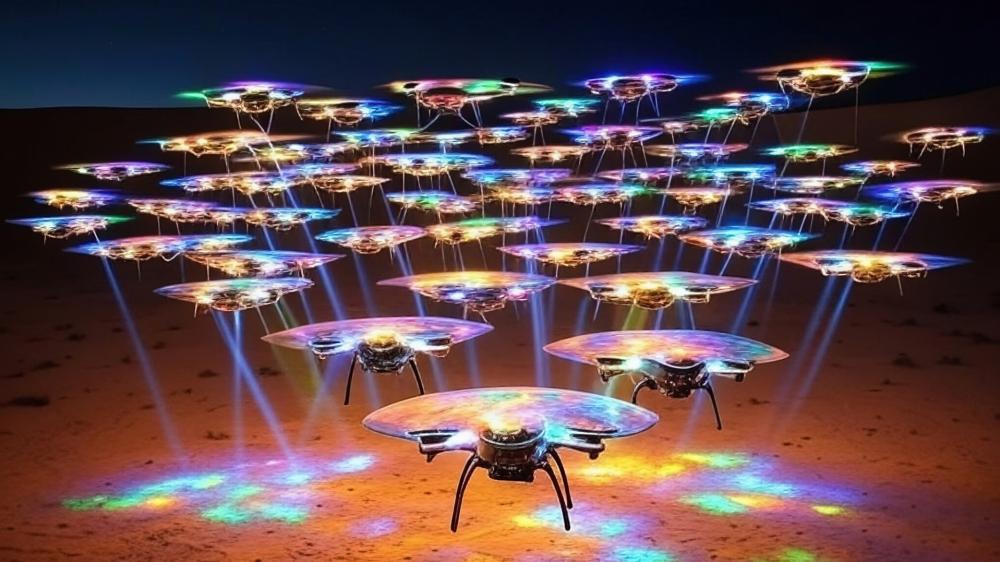 Colorful Drones wallpaper