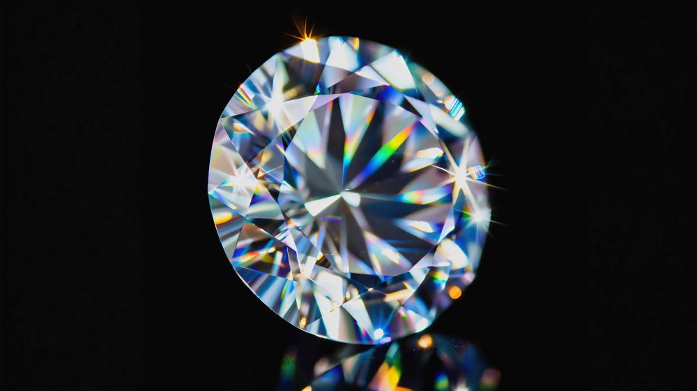 Ethereal Gemstone in Digital Elegance wallpaper