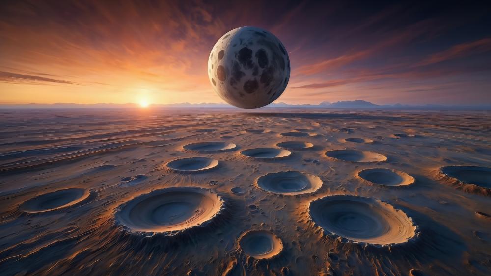 A Lunar Dreamscape Unveiled wallpaper