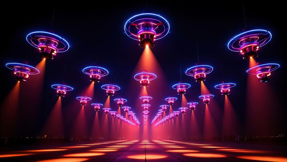 Drones In Formation wallpaper