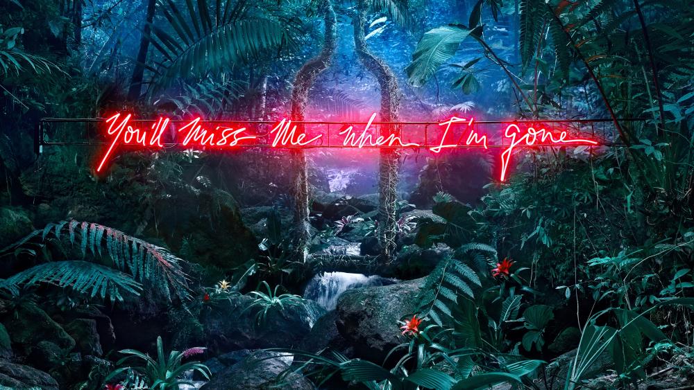 You'll Miss Me Neon Jungle Aesthetic wallpaper
