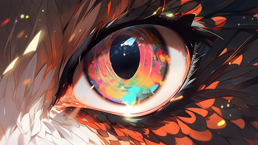 Mystical Gaze of the Elemental Creature wallpaper