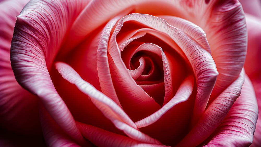 Pink Elegance in Bloom: A Rose's Gentle Dance wallpaper