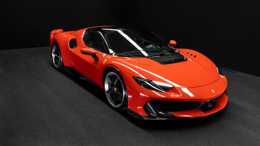 Ferrari 296 in 5K Glory: A Dream Car Display wallpaper