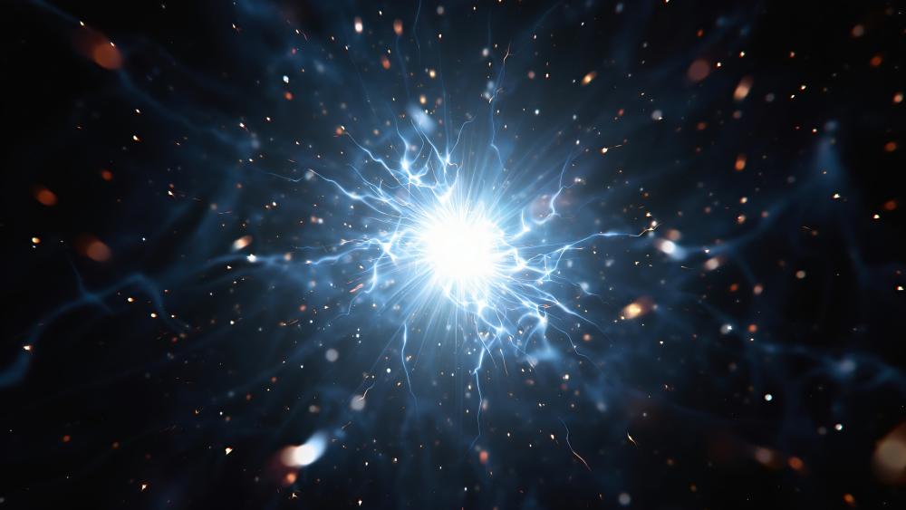 Cosmic Energy Exploding in Digital Universe wallpaper