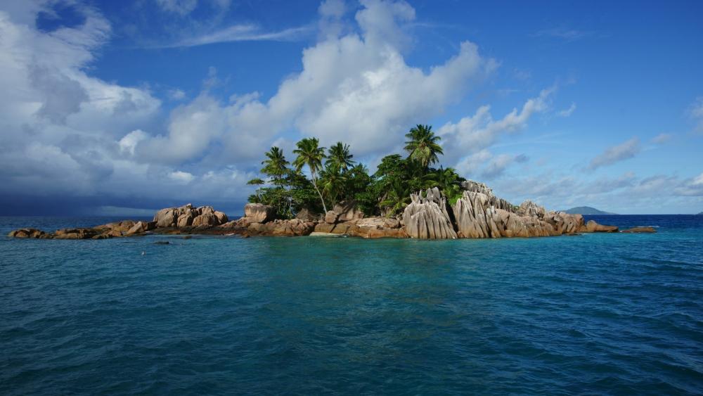 Tropical Island Paradise in Seychelles wallpaper